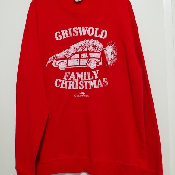 Griswold Family Christmas National Lampoon Red Sweatshirt XL - Picture 1 of 6